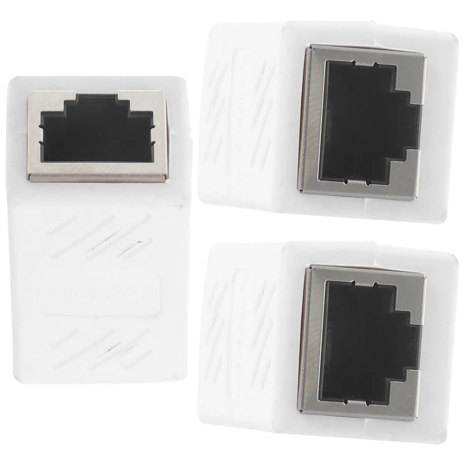 3Pcs Rj45 Female to Female Ethernet Coupler Cat6 Rated Network Cable Extender for Seamless Streaming File Sharing Gaming