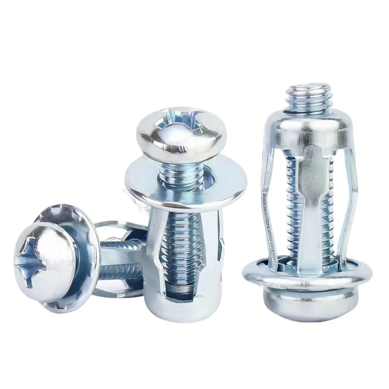 M4 M5 M6 M8 Petal Shape Jack Nuts Screw Anchors Petal Expansion Metal Rivet Lock Bolt Panel License Plate Clamp Fix Bolt