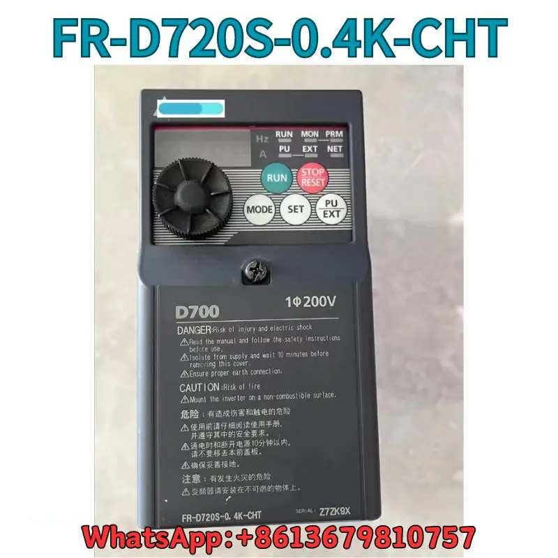 

Used Frequency converter FR-D720S-0.4K-CHT 0.4K test OK Fast Shipping