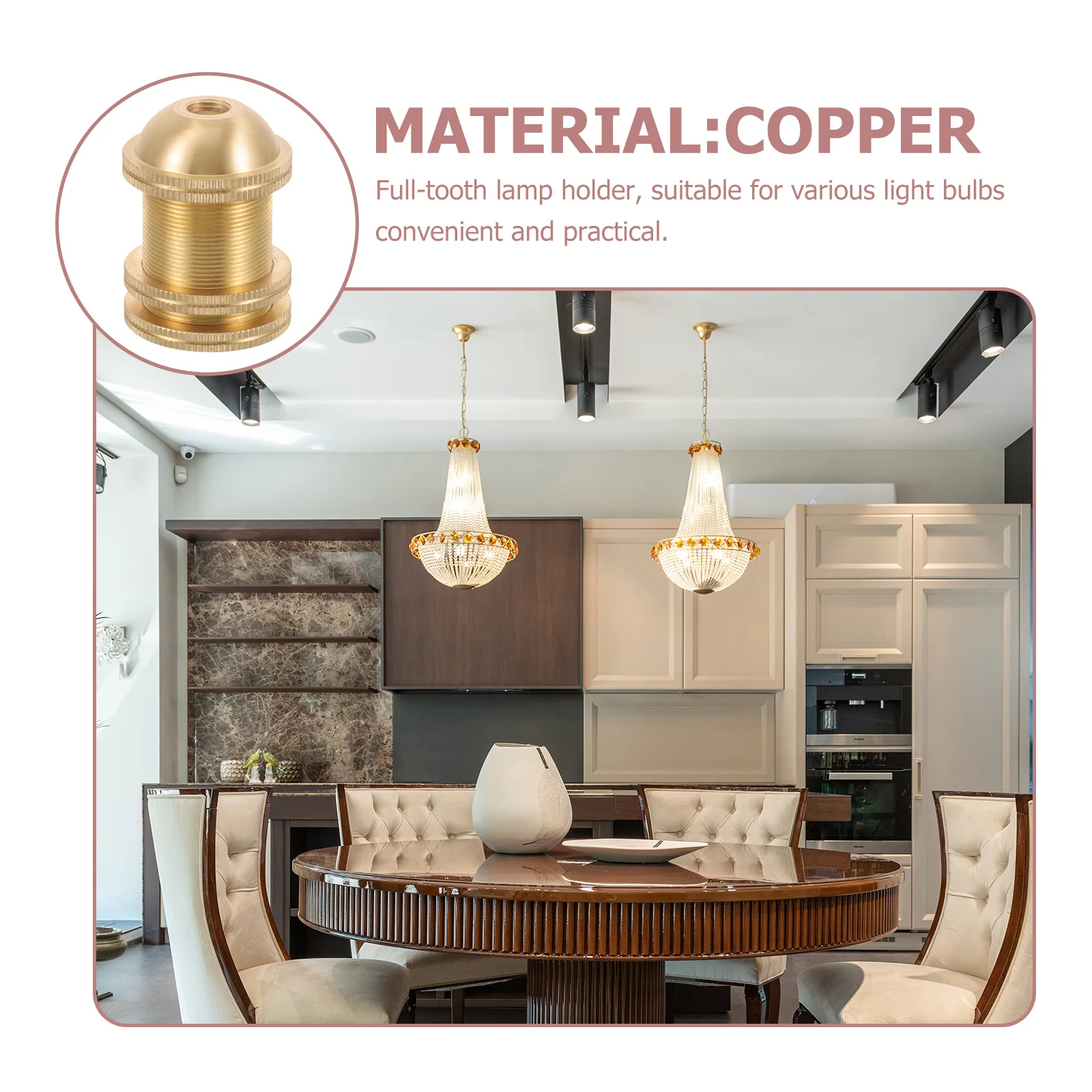 

1pcs Pure Copper Holder E14 Light Socket For Floor Wall Pendant Ceiling Lamp Outdoor Indoor Use Bulb Holder Lamp Socket Light