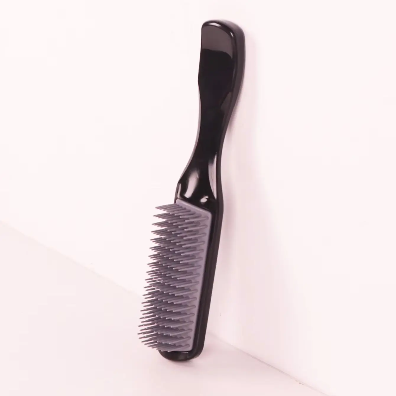 1pc hair styling comb, glossy handle design, nine row hair comb, massage scalp to exfoliate, special for real hair wigs