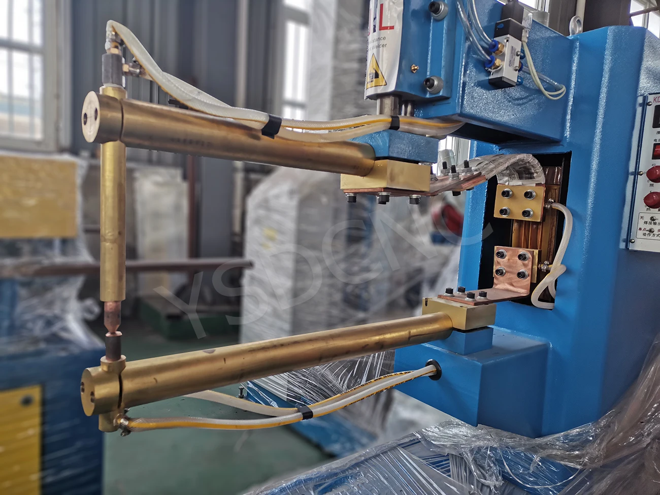 Round Duct Seam Welding Machine Stitch Over Lap Spot Welder
