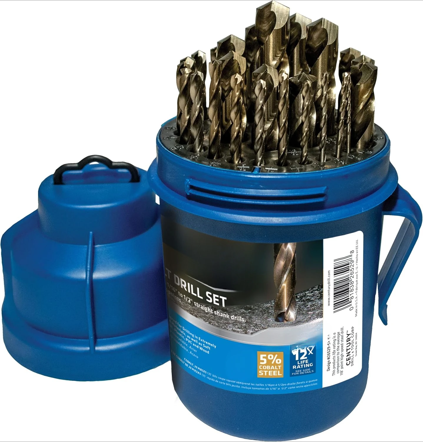 

29-piece cobalt steel drill bit set, high-speed drill bit pack