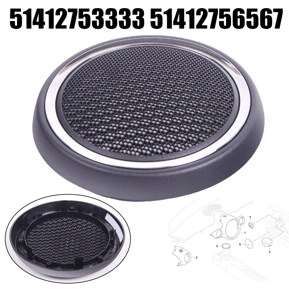 

Chrome Front Door Speaker Cover For BMW For Mini R55 R56 R57 RR58 R59 51412753333 51412756567 Replacement Car Accessories