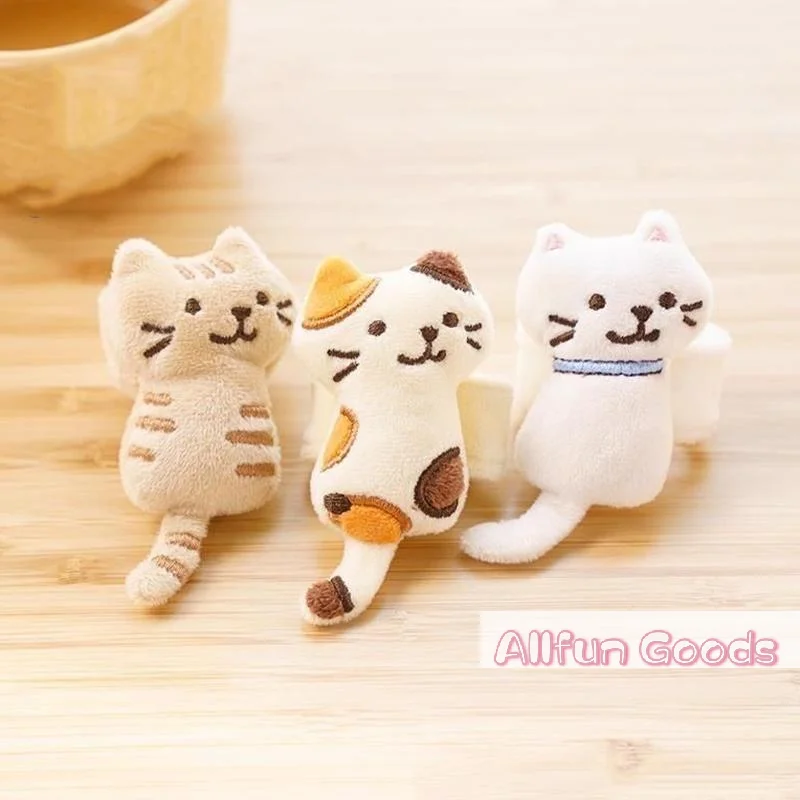 Kawaii Kitten Plush Bag Pendant Mini Cat Plush Doll Cartoon Plush Doll Bag Charms Soft Animal Stuffed Toy Girl Student Gift
