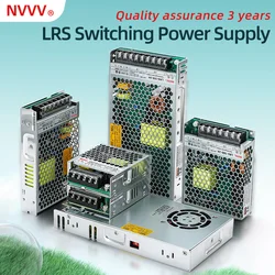 NVVV LRS Series Ultra-Thin Switching Power Supply 24V 12V Volt Power Supply AC to DC 12V 24V Voltage Stabilizer Transformer