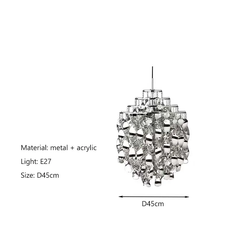 Luxury Waterfall Crystal LED Pendant Light Corridor Staircase Bedside Suspension Chandelier Home Decor Indoor Lamp Design Lustre