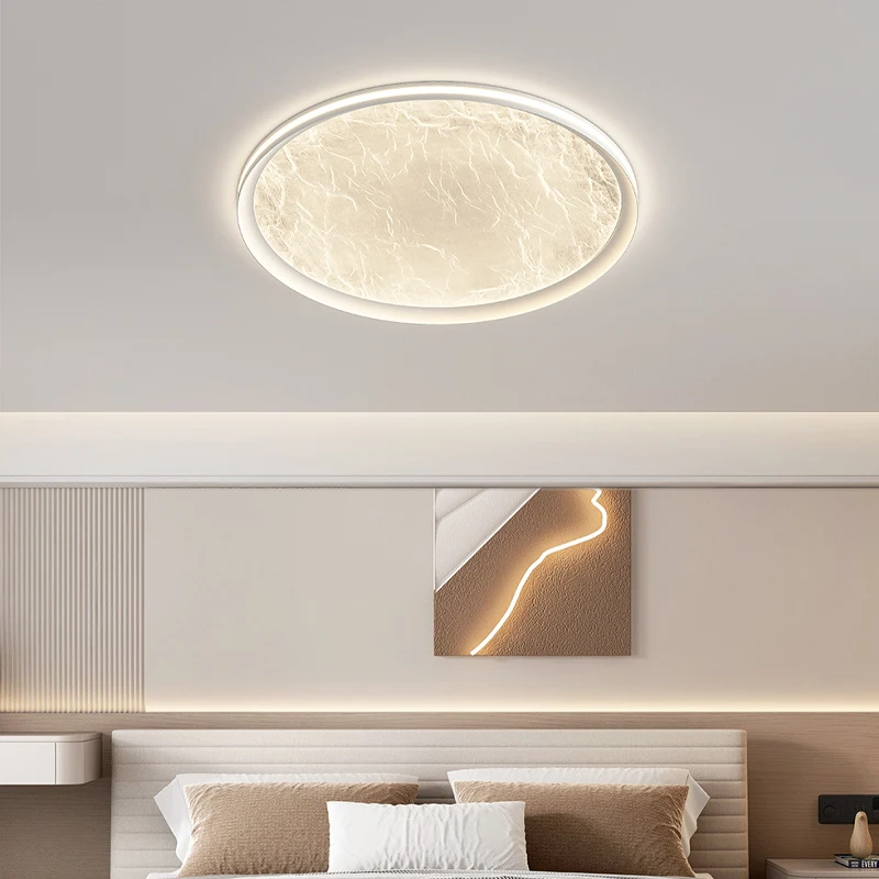 Nordic Light Luxury Starry Sky Ceiling Lights Full Spectrum Eye-protecting Minimalist Round Star Pattern For Bedroom & Study