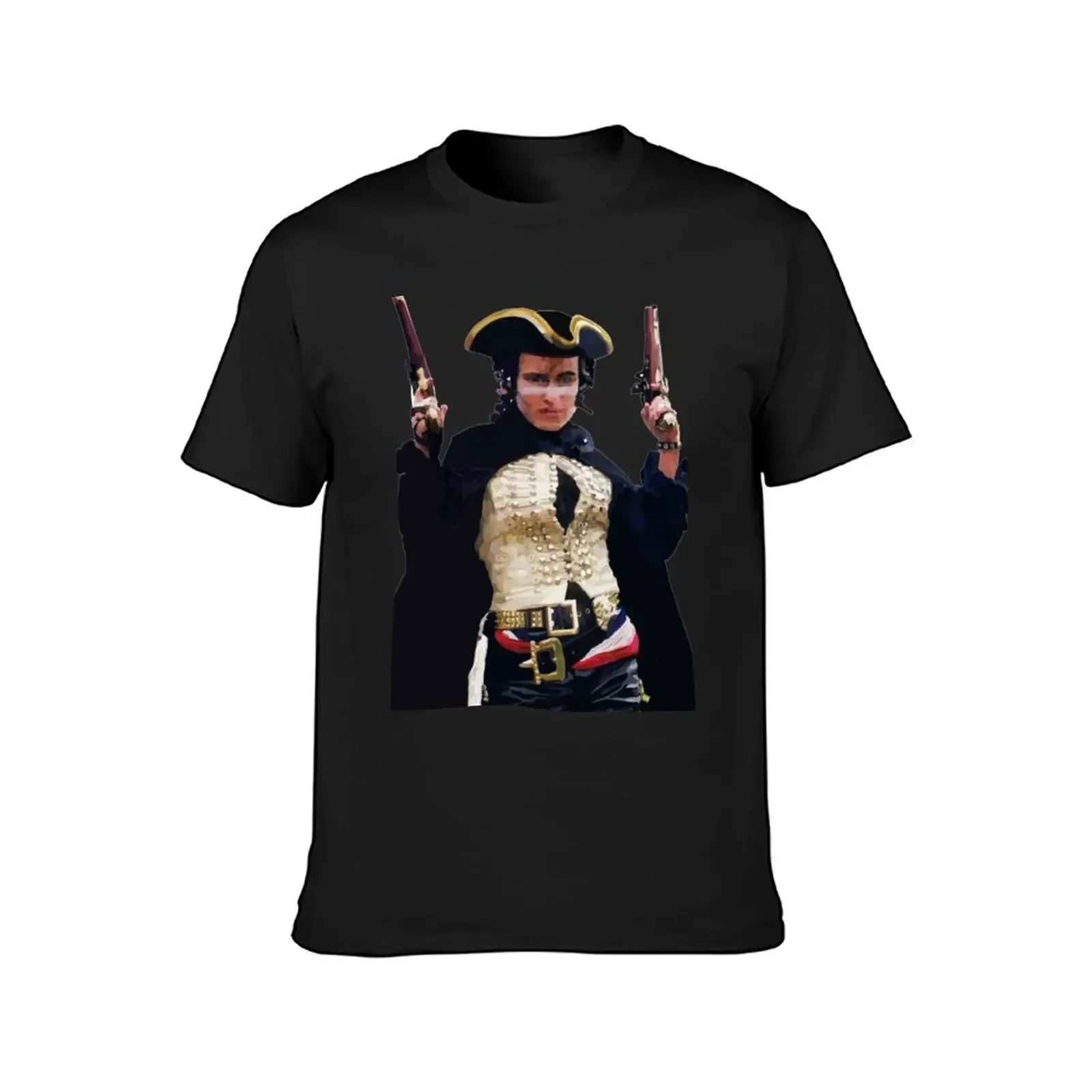 Adam Ant - Stand En Levering T-Shirt Grafische Shirts Voor Een Jongen Effen Zwarte T-Shirts Heren