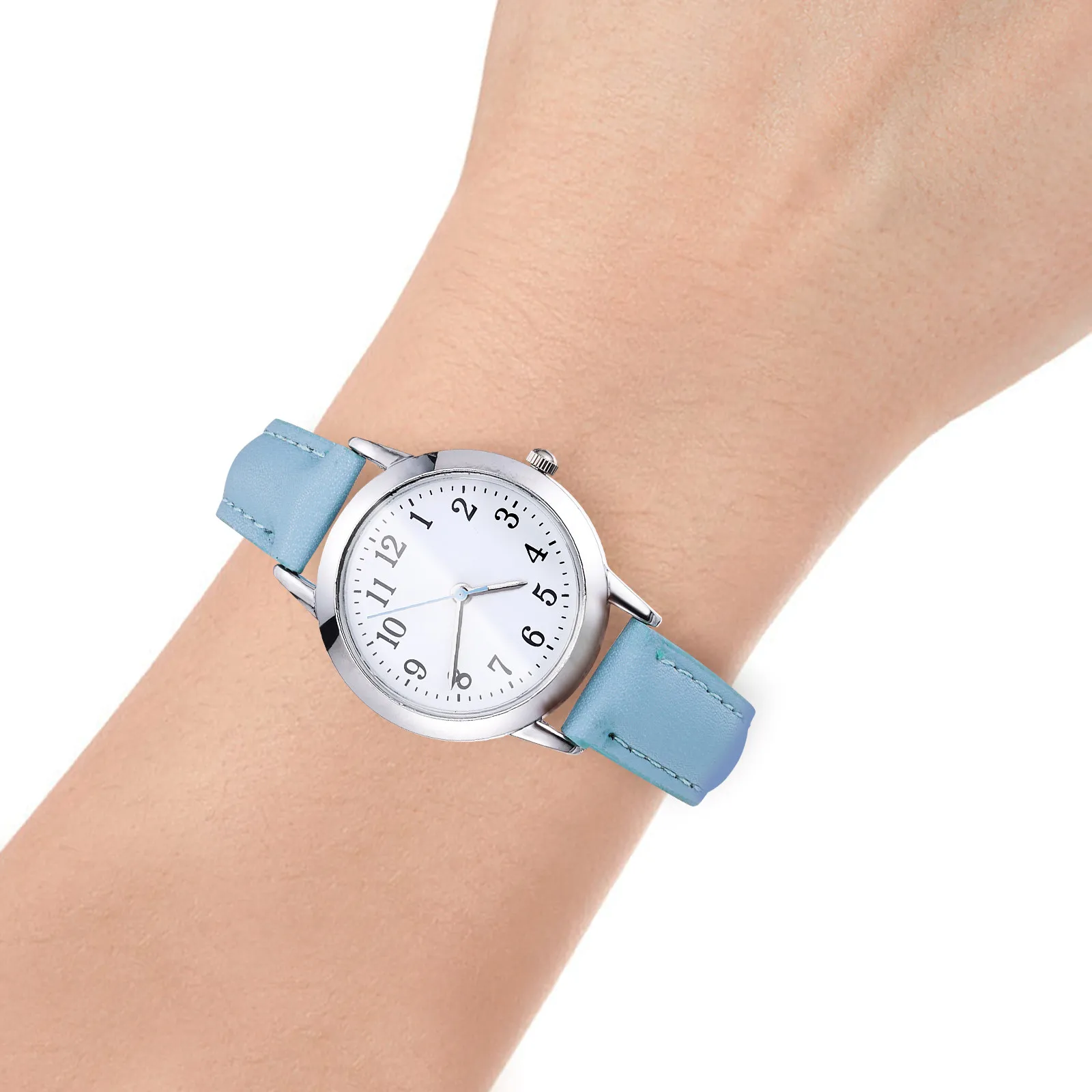 Waterproof Women Wrist Watch Quartz Movement PU Strap Simple Elegant Casual Fashion Watch for Ladies Dating Party Gift