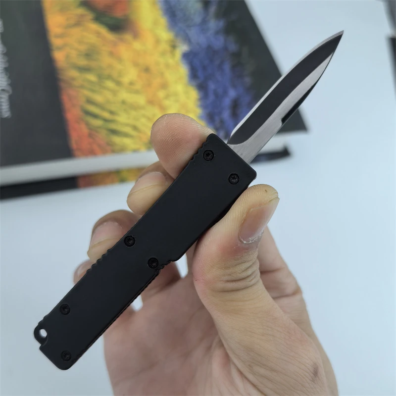 

Black Folding Knives 440C Blade Aluminum Alloy Handle EDC Outdoor Camping Survival Mini Pocket Tactical Defense Knife Multitools