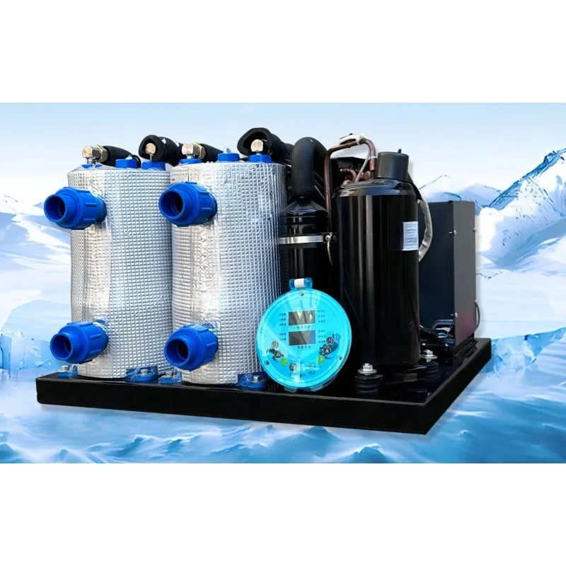 Open-top seafood refrigerator, aquaculture chiller