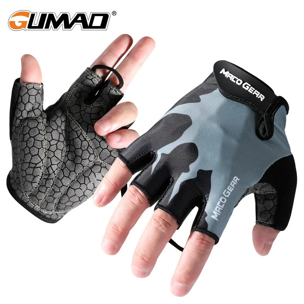 Cycling Half Finger Gloves Summer Sports Anti-shock Anti-skid MTB Mountain Road Bike Gym Fitness Bicycle Equipment Men Women