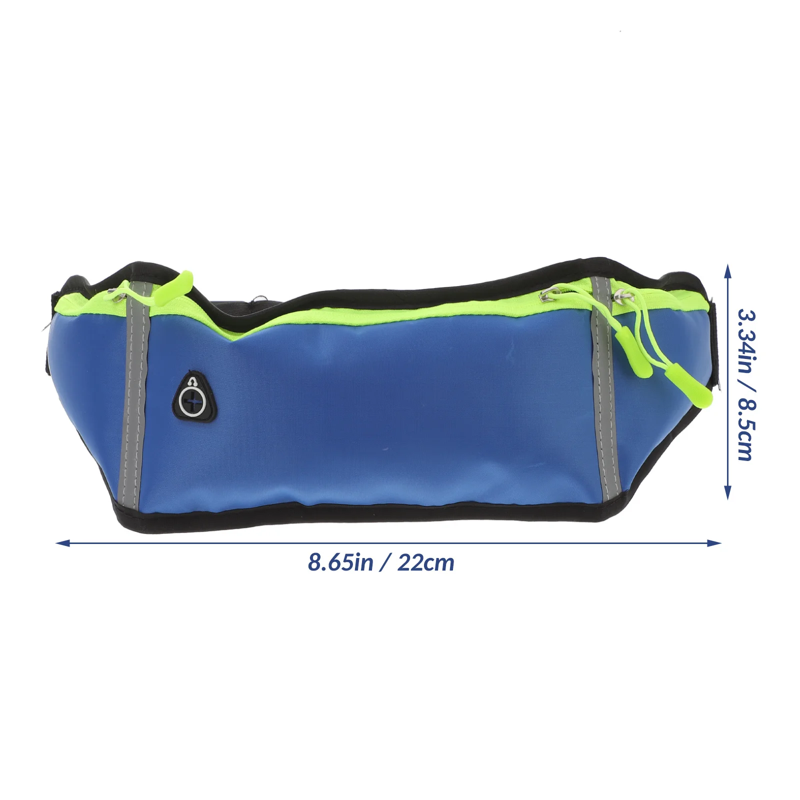 Slim Sports Waist Bag Adjustable Breathable Waterproof with Reflective Strips for Running Travel Outdoor Waist Pack
