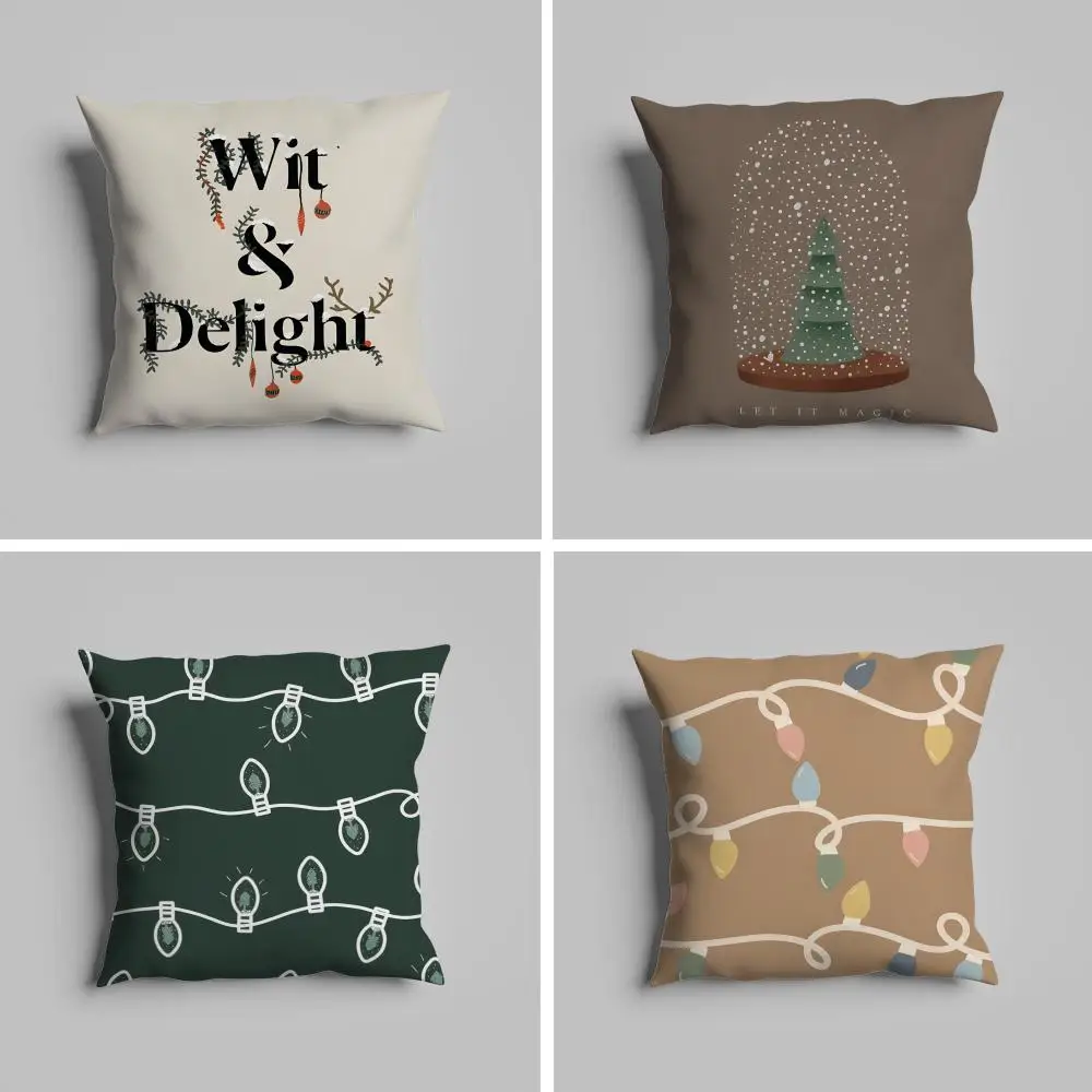 

Cute Marry Christmas tree Pillow Case luxurious home office, sofa decorative Multi sized car seat cushions, pillowcases