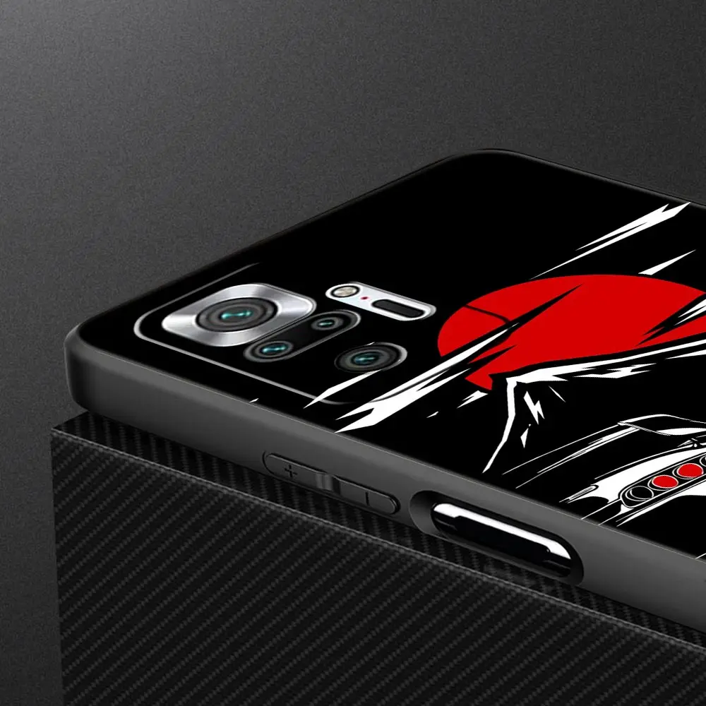 Japan JDM Sports Cars Male Men Phone Case For Xiaomi Redmi Note 12 11 10 Pro 9S 9 8 7 9T 8T 9C 9A 8A 12 11T 5G K50 Gaming Cover