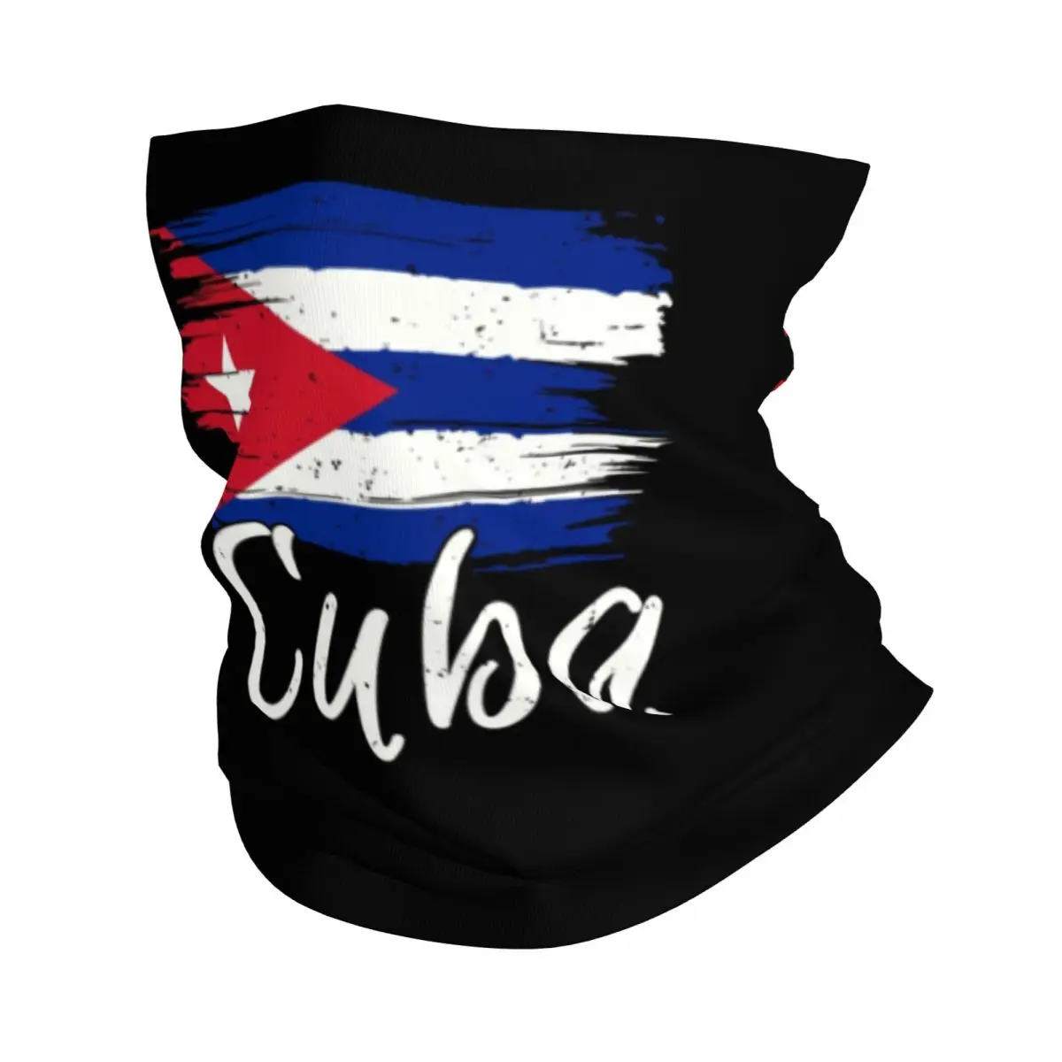 Cuba Cuban Havana Flag Bandana Neck Gaiter Windproof Face Scarf Cover Men Women Cuban Patriotic Headband Tube Balaclava