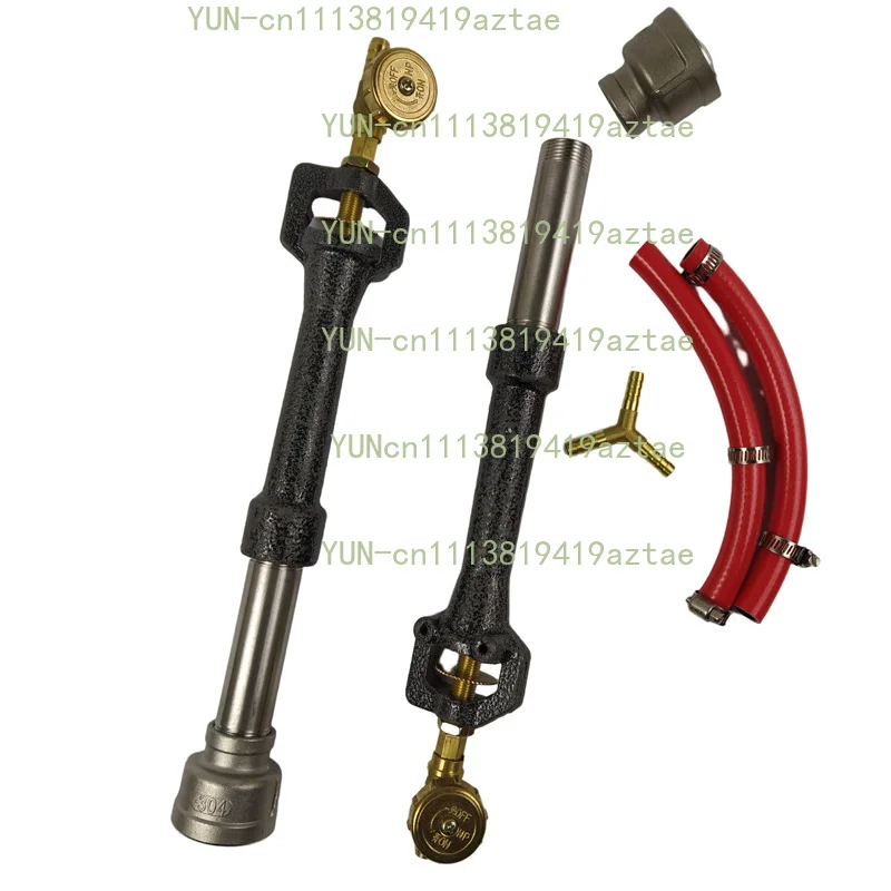 Smelting Furnace Tools Propane Double Tube Burner Hose Diverter For Dipropane Burner Melting Gold Silver Copper Furnace Tools