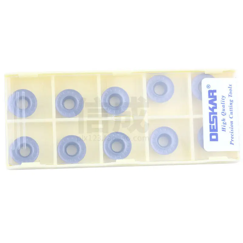 (10 pieces) DESKAR CNC milling blade RPMT1204MO-TT LF6018 universal stainless steel round