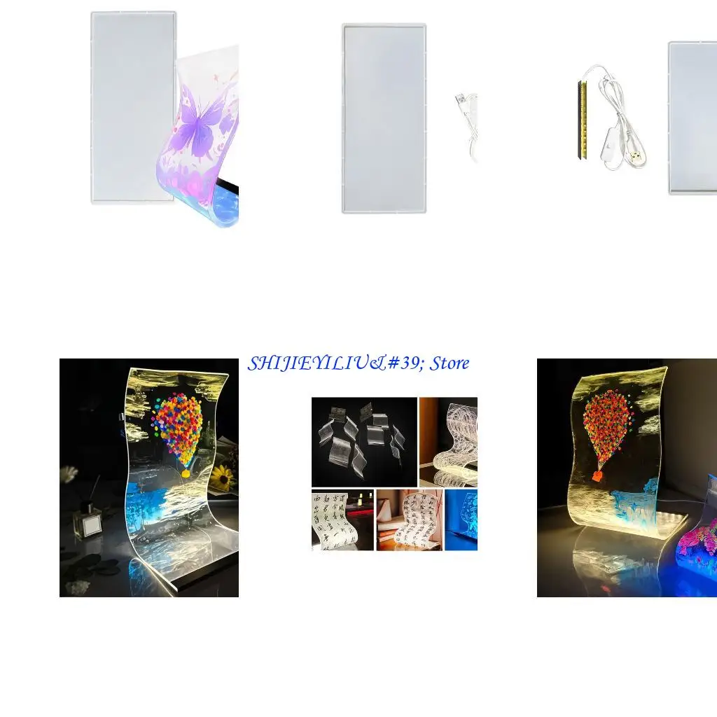

E21f многоразовый силиконовый ночной лампы формы USB светлые настольные украшения, делающие плесень праздничные украшения форм