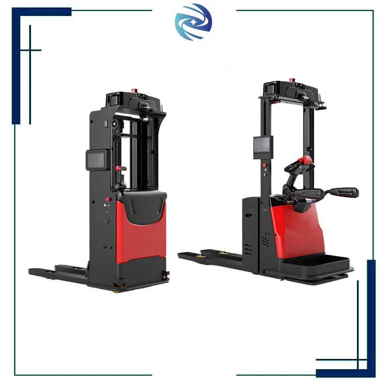 Powerful Drive System Cargo Handling Carrying Heavy Cargo AGV Automated Guided Vehicle Pallet Stacker With AI Controlled