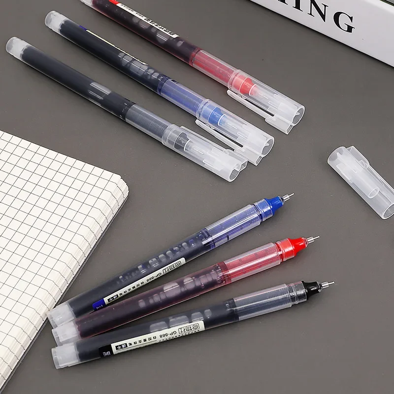 Pen  30PCS   Direct liquid neutral  student creative ball  large capacity quick drying  examination learning signing