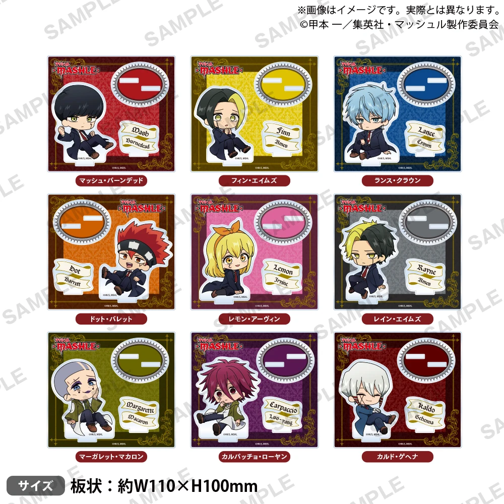 Wholesale 15cm Anime Onemutan Mashle: Magic and Muscles Acrylic Stand Action Figure PVC Desktop Stand Model Toy Gift