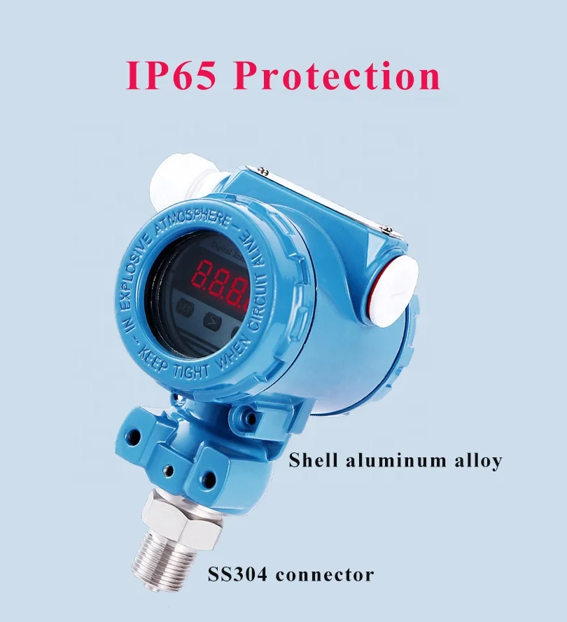 China Pressure Transmitter 4-20ma 10mbar Pressure Indicating Transmitter Absolute Analog Digital Water Oil air Pressure Sensor