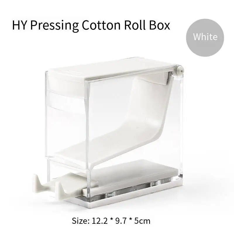 

Dental Cotton Roll Dispenser Holder Press Type Sterile Box Holder Swab Storage Box Dentistry Organizer Accessories Lab Supplies