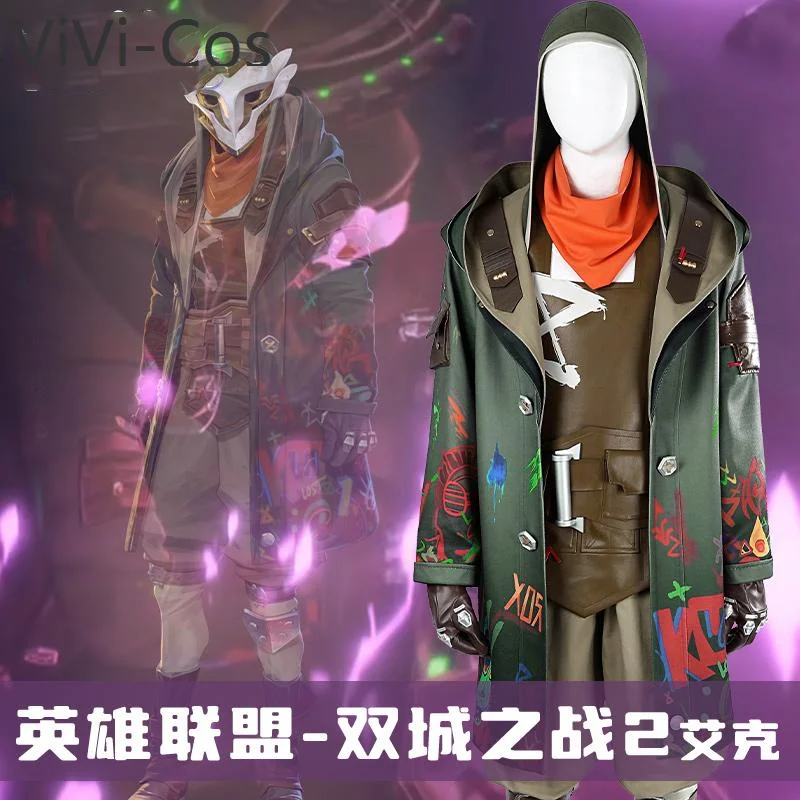 ViVi-Cos Lol Battle Of Two Cities 2 Ekko Cosplay Costume Cos Game Anime Party Uniform Hallowen Play Role Clothes Clothing