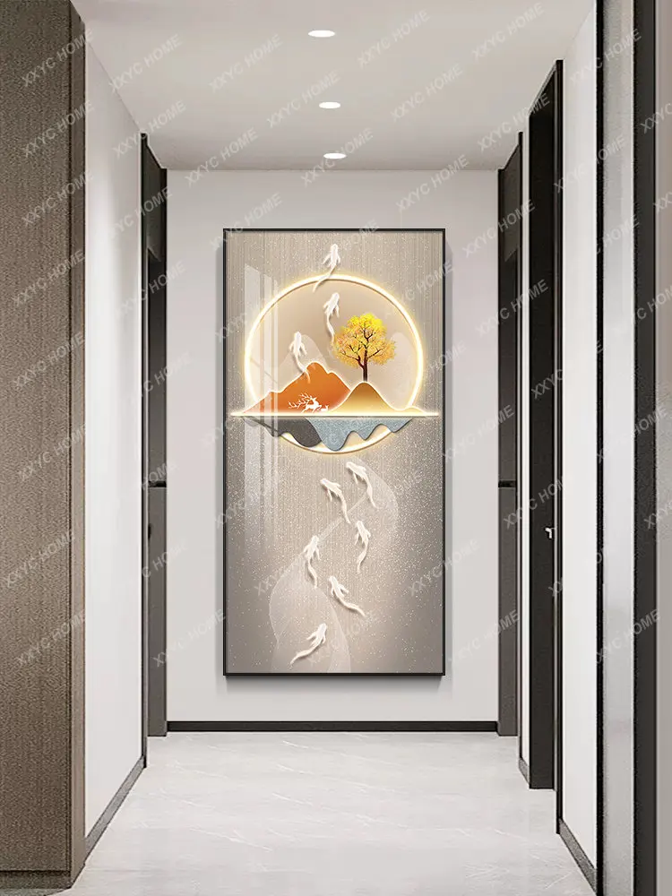 

Entrance Painting Modern Minimalist Hallway Corridor Mural Atmospheric Affordable Luxury Style Living Room AisleHanging Painting