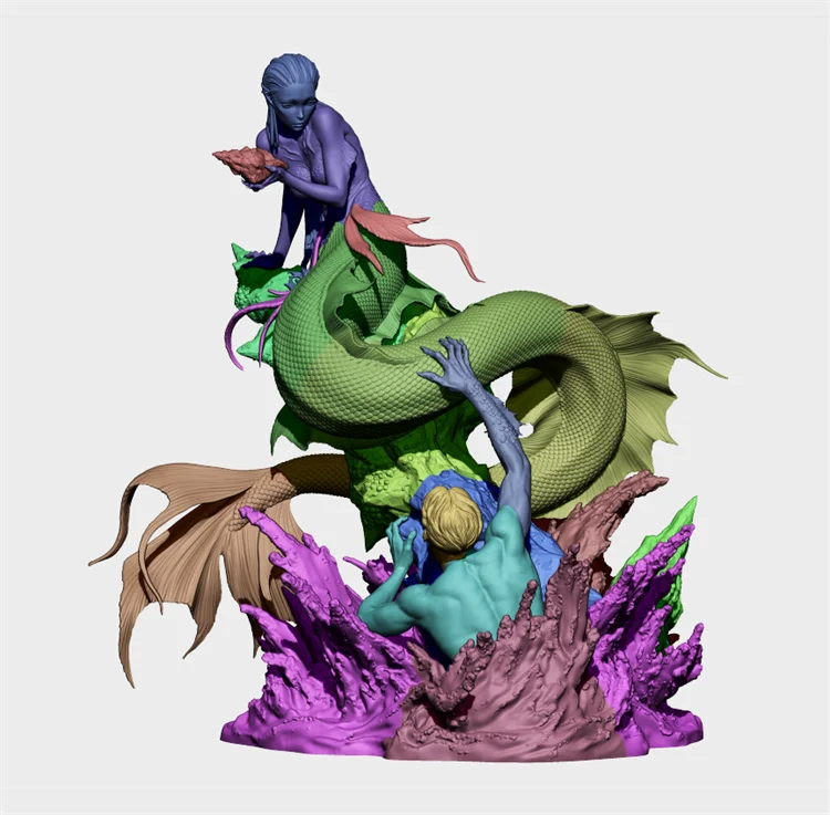 LinDeekin D300 맞춤형 3D 차고 키트 도색되지 않은 피규어 GK 모델 흰색 수지 조립되지 않은 캐릭터 모델의 직소 퍼즐