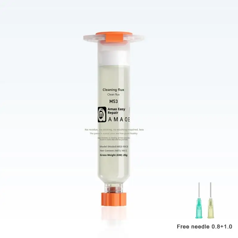 .Hot Sale-Easy To Repair And Clean Soldering Flux M53 Needle Tube Soldering Oil BGA Solder Paste Mobile Phone CPU Motherboard