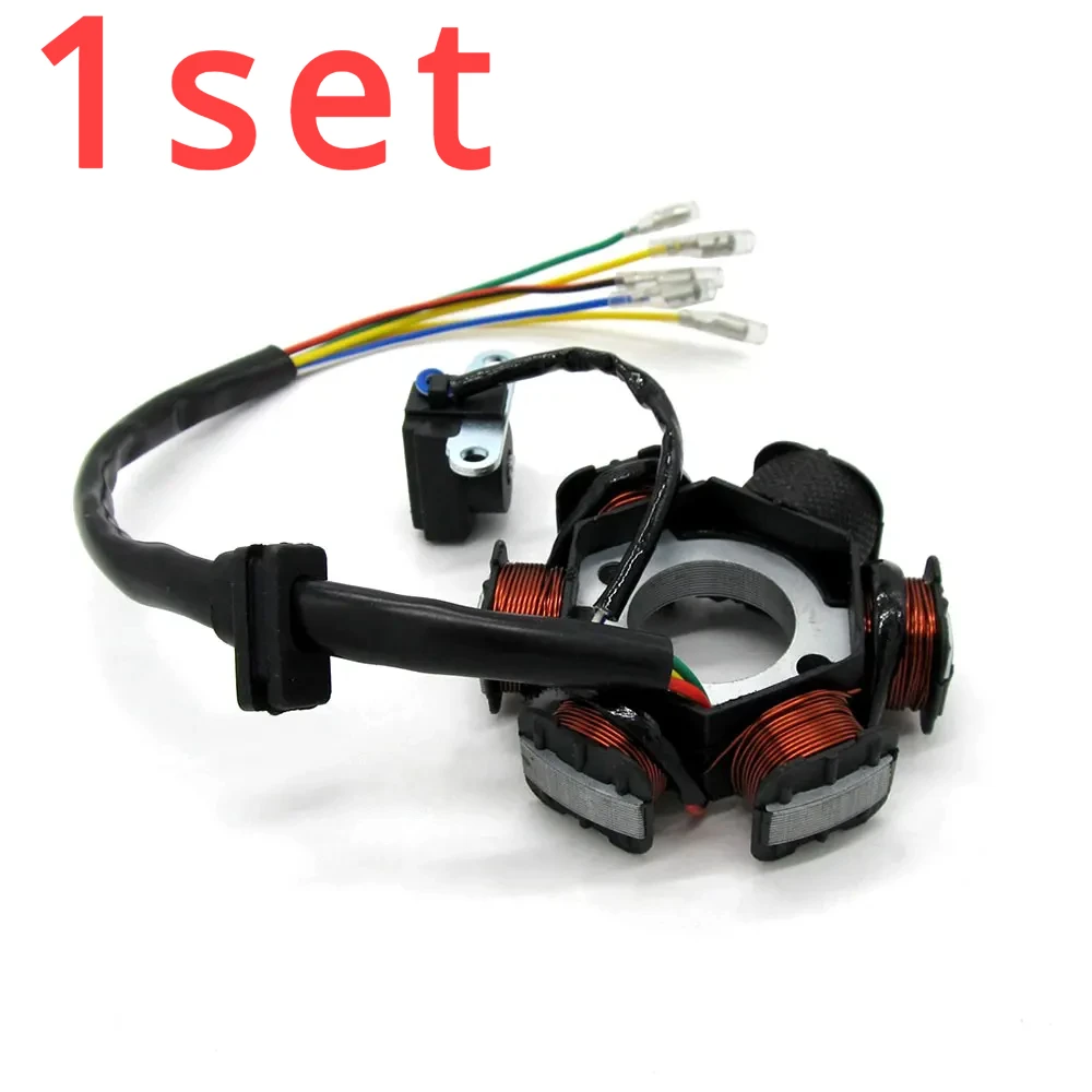 

1set For AC Magneto r for Gy6 125cc 150cc 6 coil 6 Pole 5 wire ATVS Go Kart Scooters