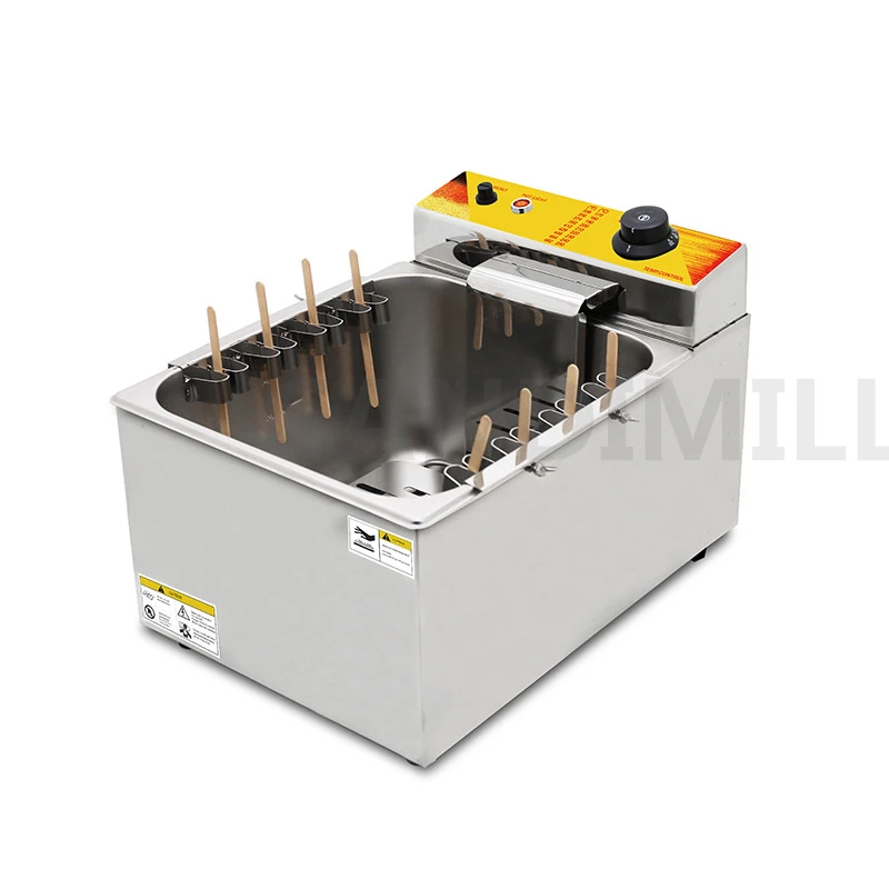 自動業務用電気フライヤー,12l,チーズ,ホットドッグ,スティック,韓国のトウモロコシ,スナック用のフライ機