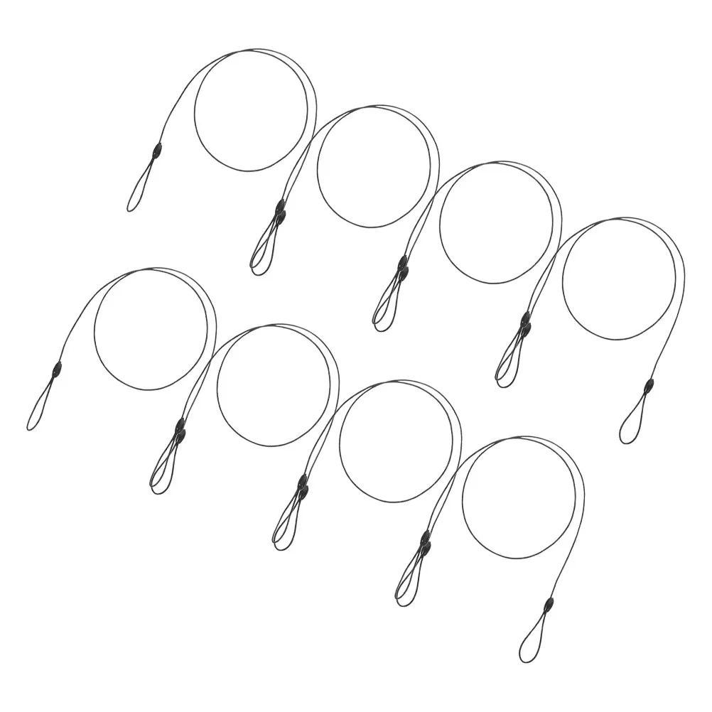 8Pcs Elastic Badge Lanyard High Elasticity Retractable Spring Cord Stylus Pen Mask Holder Anti Lost Neck Strap Tether Rope