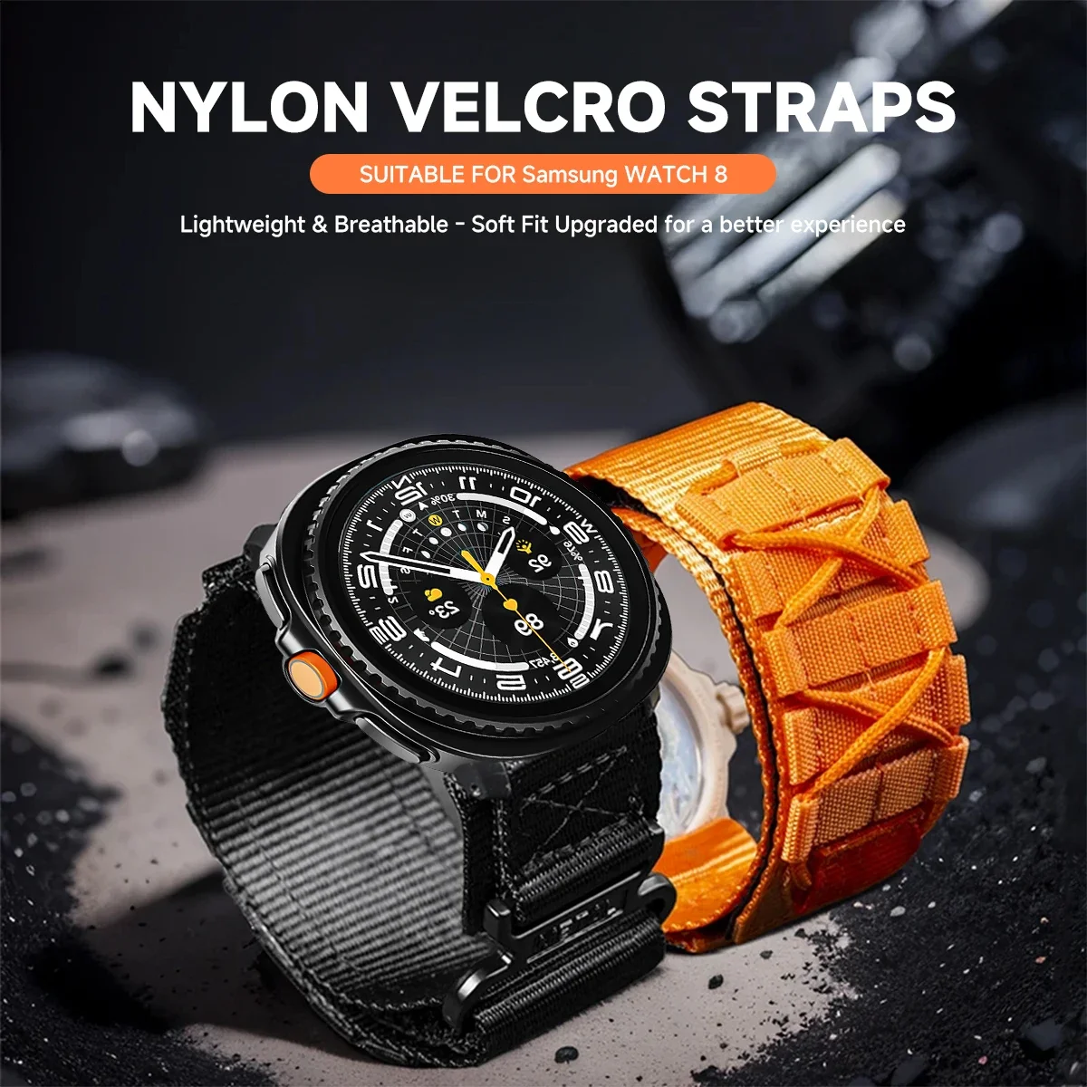Nylon Travel Loop Band for Samsung Galaxy Watch 8 Ultra 2 Correa Sports Wrist Bracelet for Samsung Galaxy Ultra 47mm Accessories
