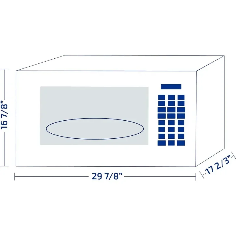 Impecca OM-1600K 1,6 cu. ft. Horno microondas sobre el alcance de 30 pulgadas, 1000 vatios, con luz de superficie, sistema de ventilación de 2 velocidades