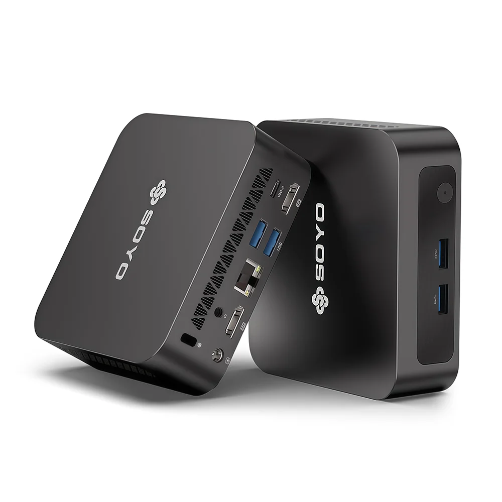 SOYO Mini PC Y5 Intel i3 4th CPU 8GB RAM 128GB ROM Windows 10 WiFi BT4.2 Desktop Computer