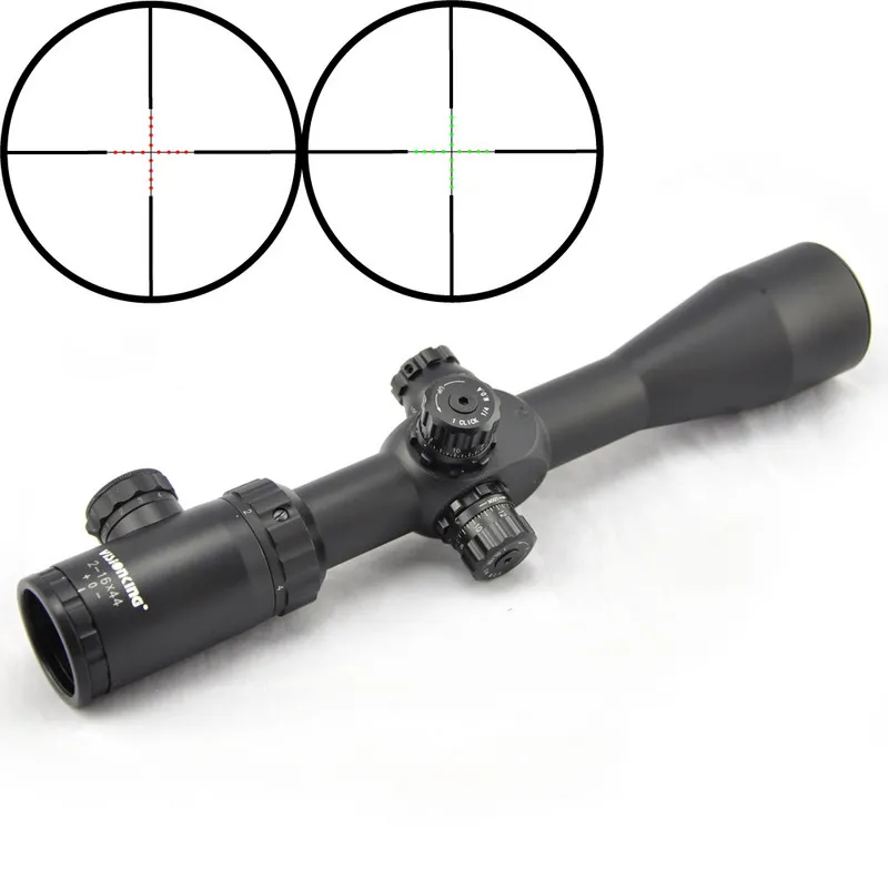 Visionking 2-16x44 Hunting Riflescope 0.25MOA Illuminated Mil-Dot Etched Glass Reticle Trajectory Lock Side Focus Optical Sight