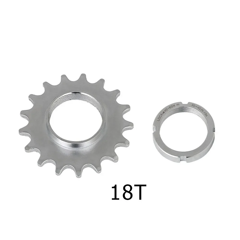 Bicycle Sprocket Fixed Gear Speed Cog Lock Ring 13T 14T 18T Track Bike Wheel Sprocket Lockring For Fixie Track Hub 1/8\