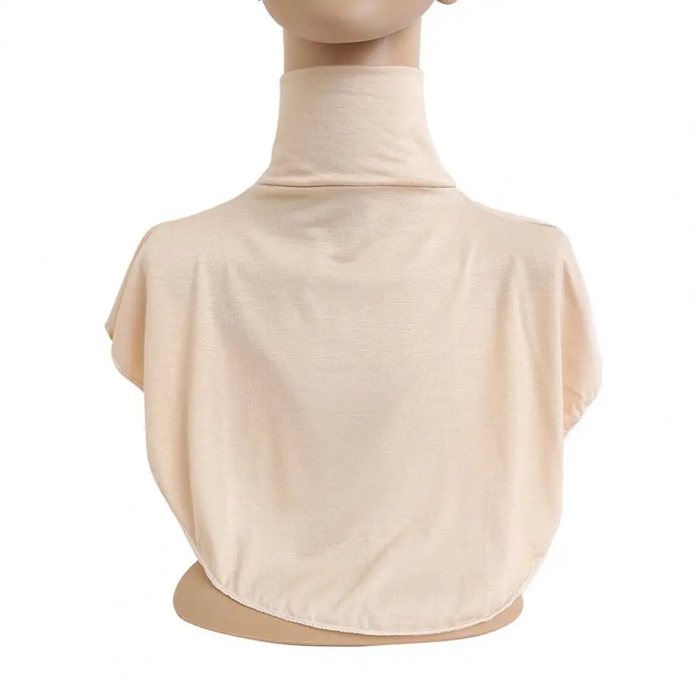 Cubierta de cuello con ramillete para mujer, elegante cubierta de cuello alto para hombre, jersey de cuello alto suave, cuello falso