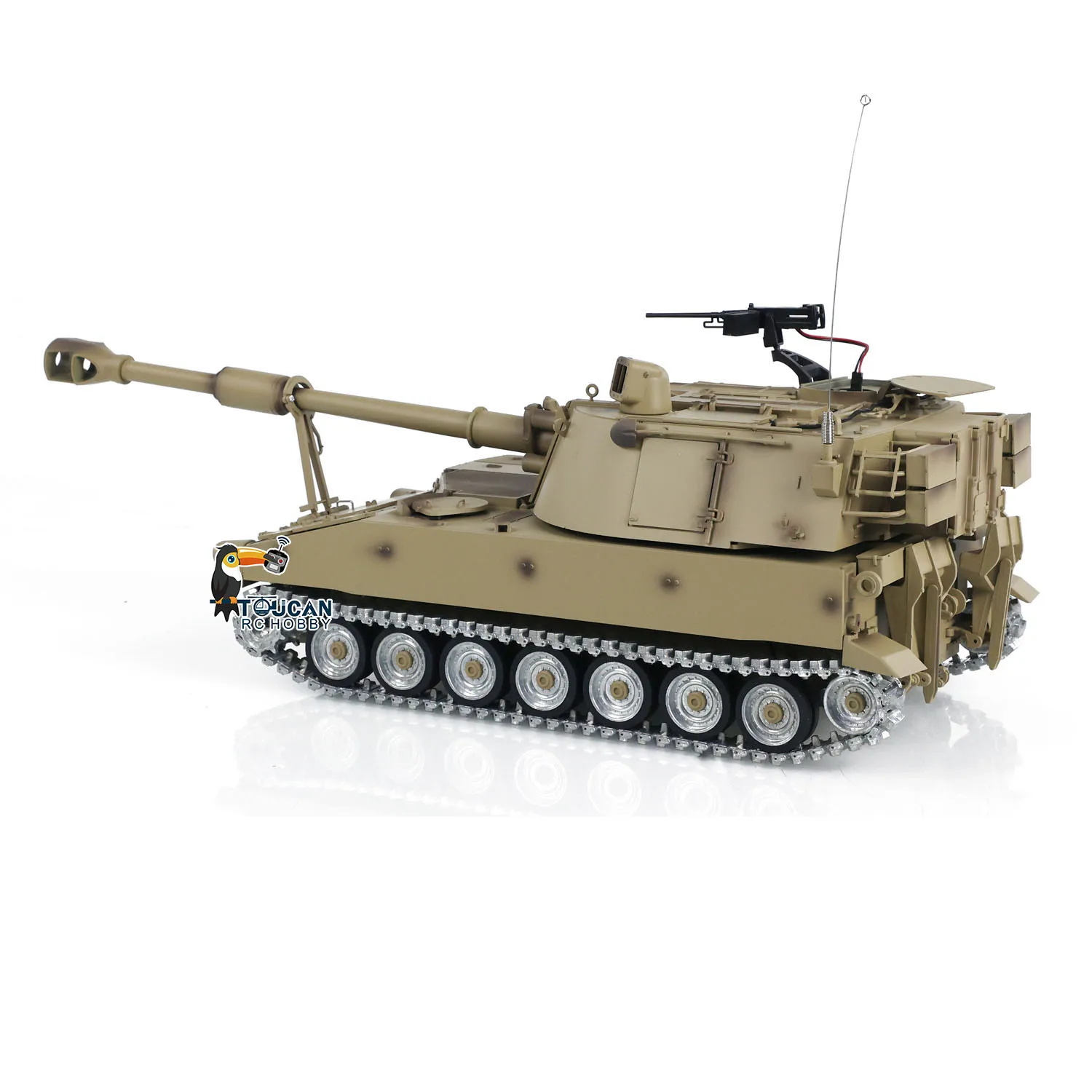 1/16 RC char militaire TD M109A2 obusier roues métalliques infrarouge BB fonction baril recul Action pour les amateurs de jeux de guerre TH24240-SMT7