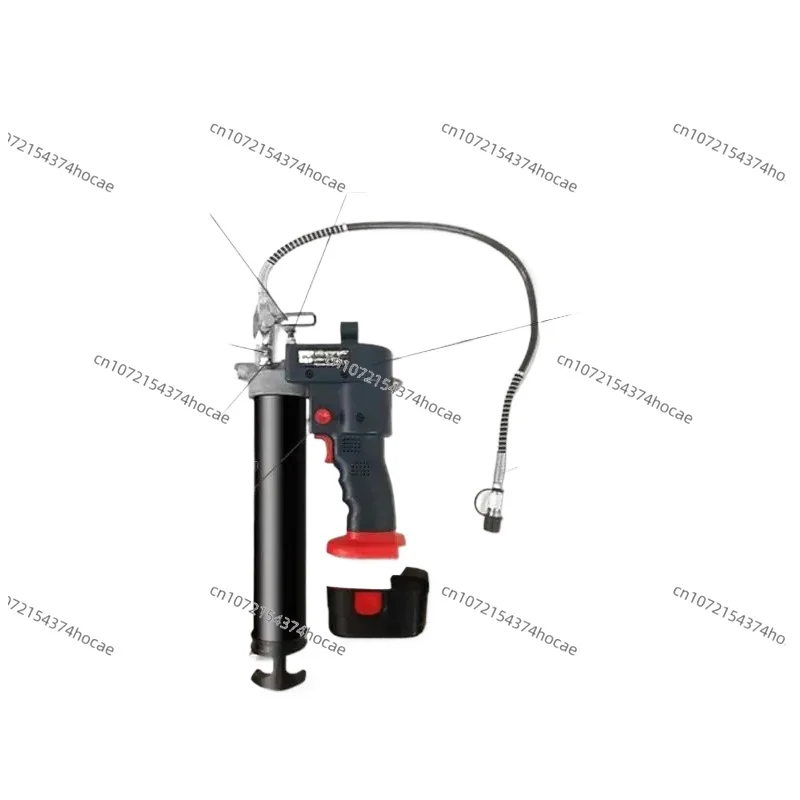 

21V Portable Electric Grease Gun 10000PSI Oil-Filling Tool with Digital Lock Button Fully Automatic Syringe Oil Grease gun