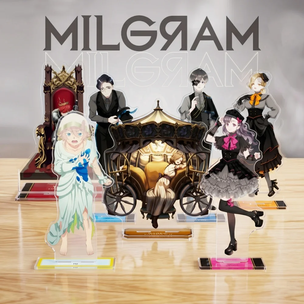 Anime MILGRAM Acrylic Stand Keychain 2026 New Haruka Mikoto Mahiru Es Gothic Style Kawaii Figure Desktop Decor