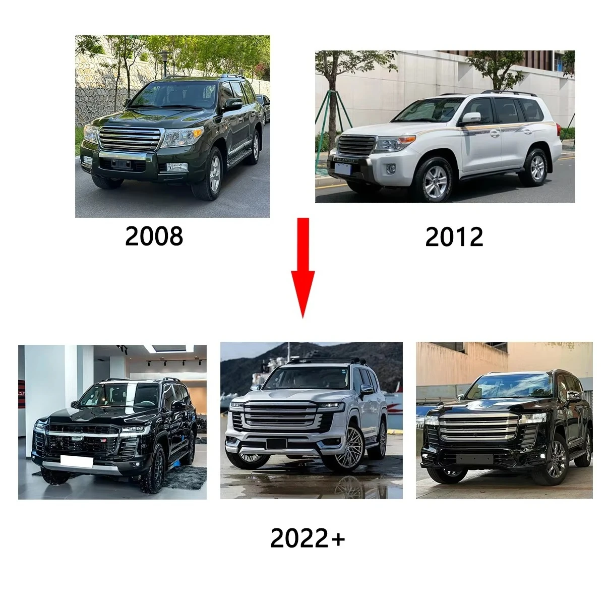 Easy - install Conversion Body Kit | Land Cruiser LC200 to LC300 2008 - 2023