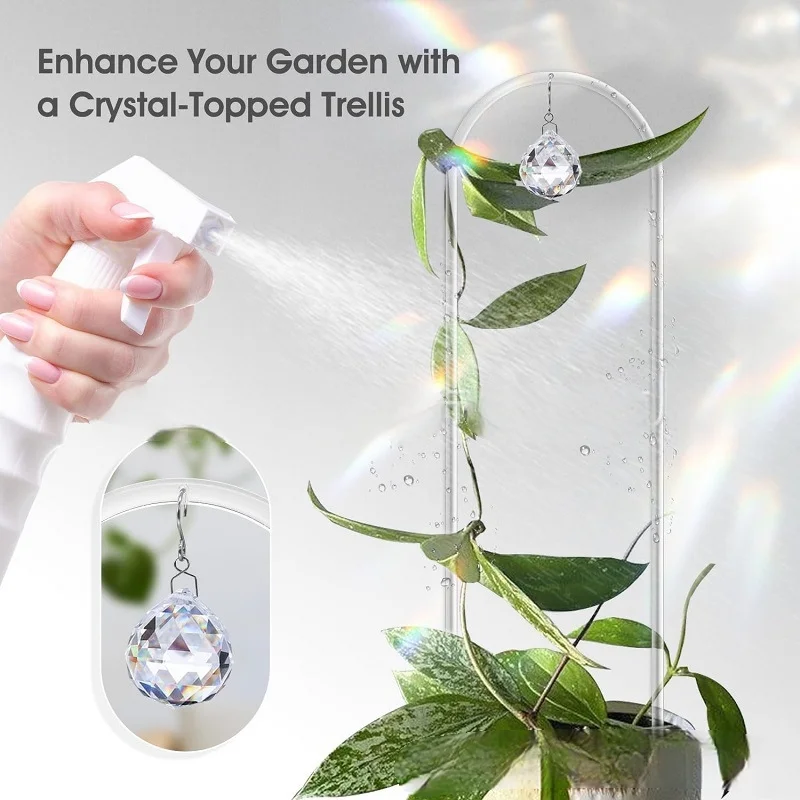 2/4PCS Transparent U-shaped Acrylic Plant Climbing Frame, Support Structure Specially Designed For Plants