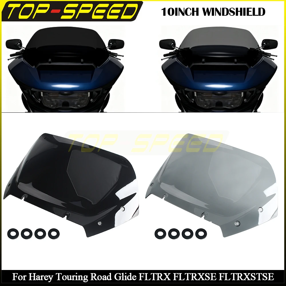 

For Harley Road Glide FLTRX FLTRXSE FLTRXSTSE Motorcycle Wind Splitter Front Windshield Fairing Windscreen Cover Wind Deflectors
