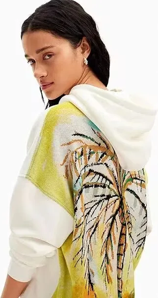 Foreign trade original single Spanish spring and autumn new printed exquisite knitwear