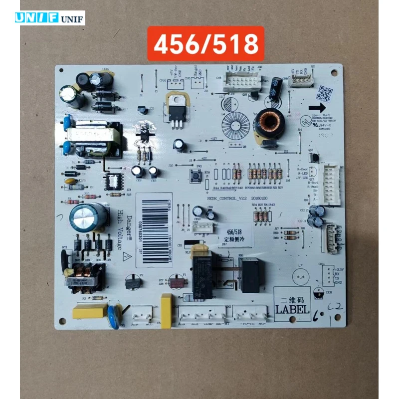 

Плата питания для холодильника Yunmi 456/518, материнская плата компьютера с фиксированной частотой и контролем охлаждения 000760301